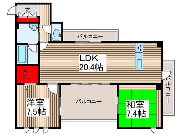 ロワイヤルフレーズ武蔵野の物件間取画像